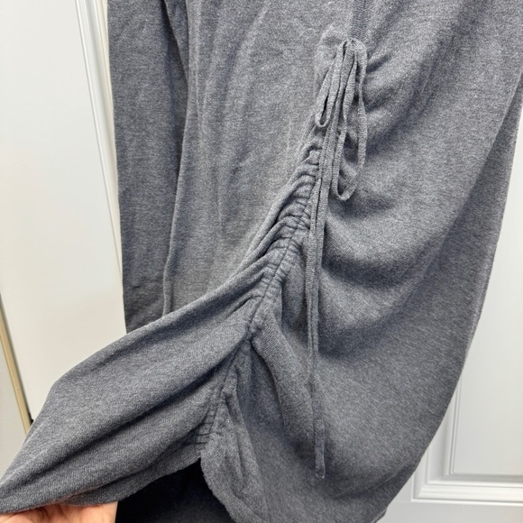 Ronny Kobo x Free People Macall Gray Knit Adjustable Ruched Sweater Mini Dress - Picture 10 of 16